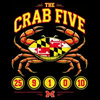 The Crab Five Crab Flag Maryland Cropped Pullover Crew