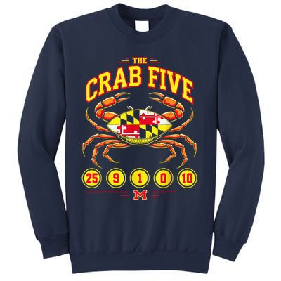 The Crab Five Crab Flag Maryland Sweatshirt