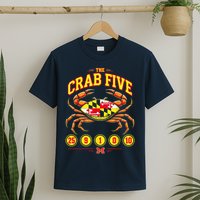 The Crab Five Crab Flag Maryland T-Shirt