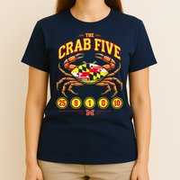 The Crab Five Crab Flag Maryland T-Shirt