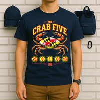 The Crab Five Crab Flag Maryland T-Shirt