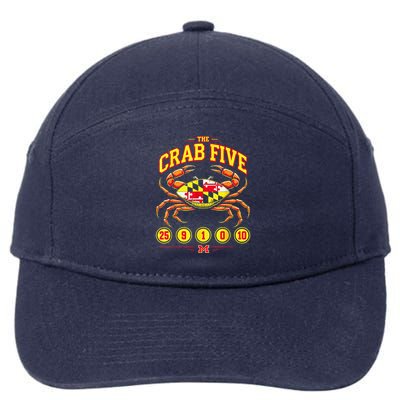 The Crab Five Crab Flag Maryland 7-Panel Snapback Hat