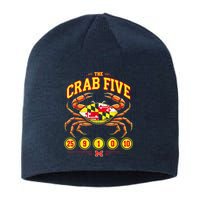 The Crab Five Crab Flag Maryland Sustainable Beanie
