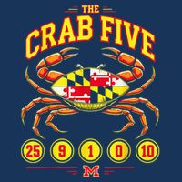 The Crab Five Crab Flag Maryland 16 in Basic Backpack