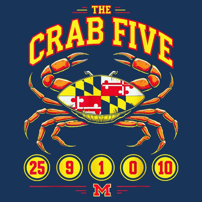 The Crab Five Crab Flag Maryland Cooling Performance Long Sleeve Crew