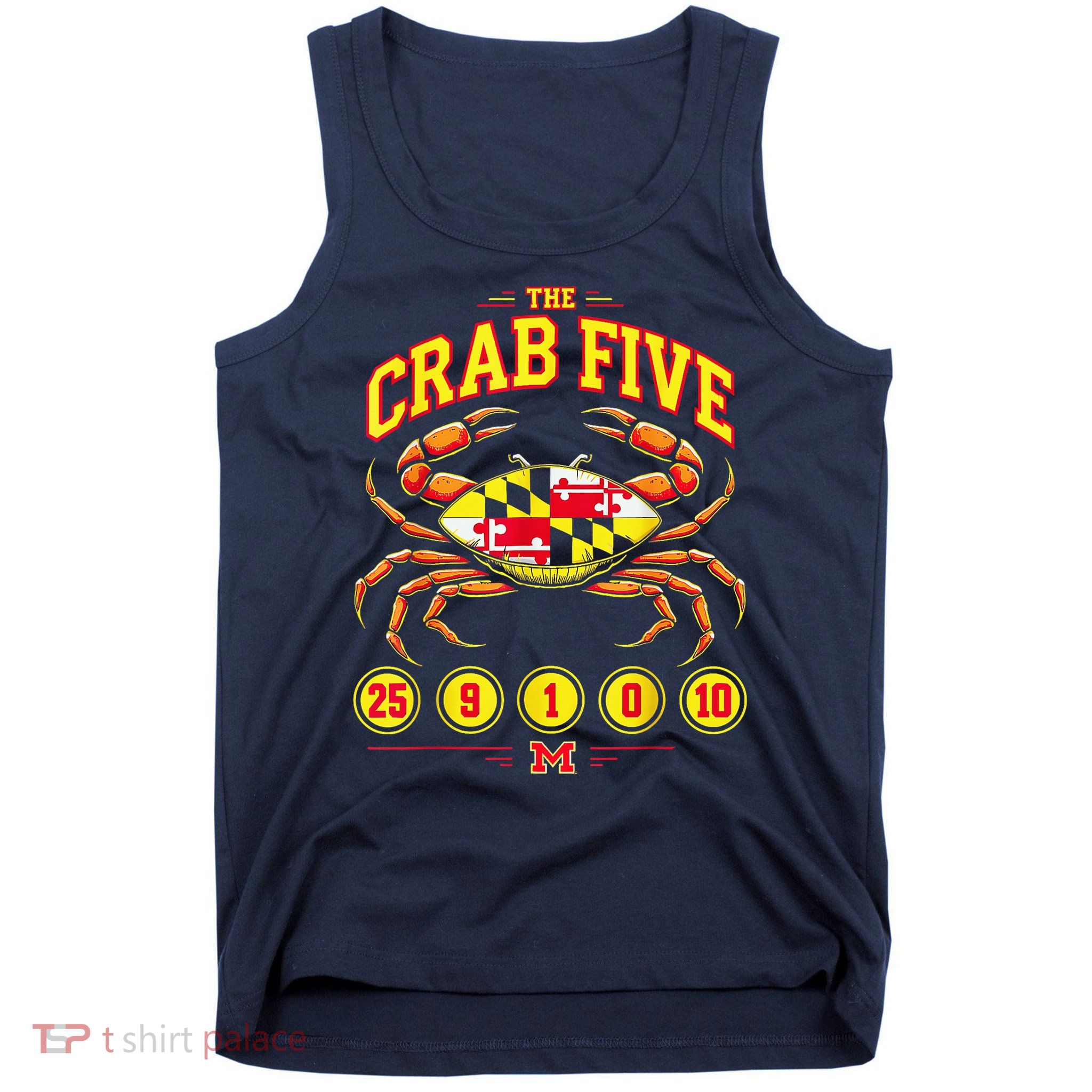 The Crab Five Crab Flag Maryland Tank Top