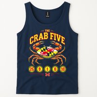 The Crab Five Crab Flag Maryland Tank Top