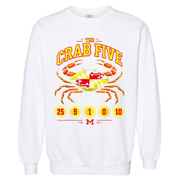The Crab Five Crab Flag Maryland Garment-Dyed Sweatshirt