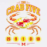 The Crab Five Crab Flag Maryland Garment-Dyed Sweatshirt