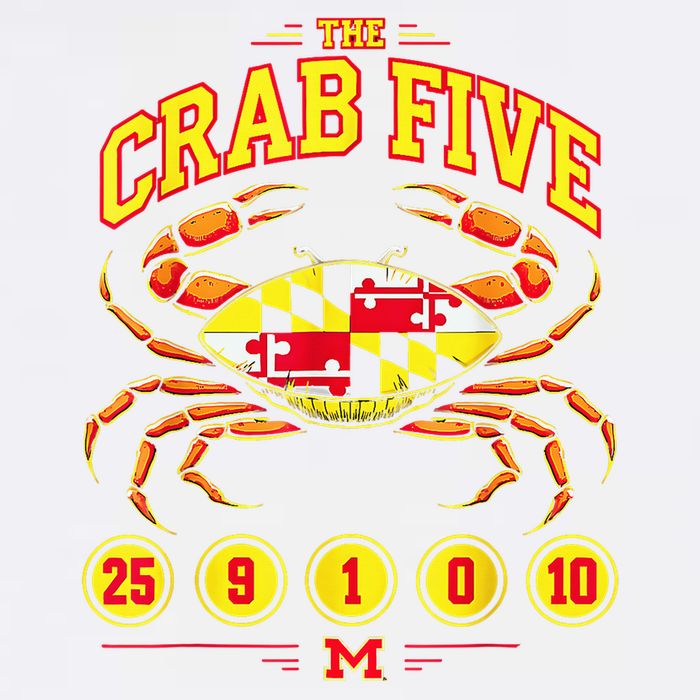 The Crab Five Crab Flag Maryland Garment-Dyed Sweatshirt
