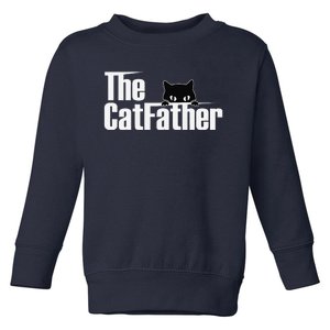 The Catfather Funny Cute Cat Father Toddler Sweatshirt