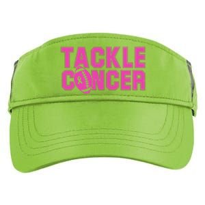 Tackle Cancer Football Ribbon Breast Cancer Awareness Adult Drive Performance Visor