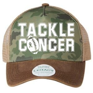 Tackle Cancer Football Ribbon Breast Cancer Awareness Legacy Tie Dye Trucker Hat