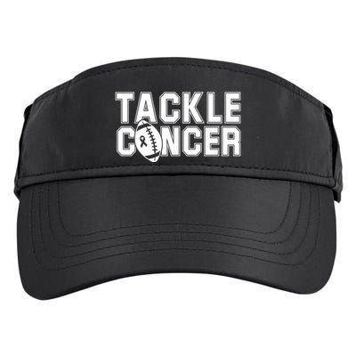Tackle Cancer Football Ribbon Breast Cancer Awareness Adult Drive Performance Visor