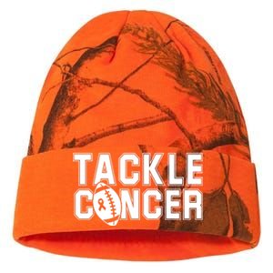 Tackle Cancer Football Ribbon Breast Cancer Awareness Kati Licensed 12" Camo Beanie