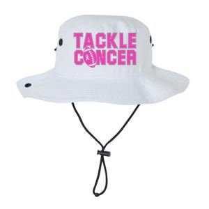 Tackle Cancer Football Ribbon Breast Cancer Awareness Legacy Cool Fit Booney Bucket Hat