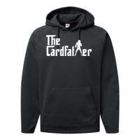 The Cardfather Funny Football Card Collector Trading Cards Performance Fleece Hoodie