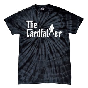 The Cardfather Funny Football Card Collector Trading Cards Tie-Dye T-Shirt