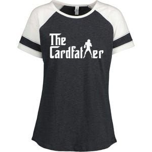 The Cardfather Funny Football Card Collector Trading Cards Enza Ladies Jersey Colorblock Tee