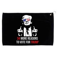 Trump Convicted Felon 34 More Reasons To Vote For Trump Grommeted Golf Towel