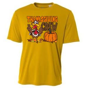 Thanksgiving Crew Funny Turkey Fall Cooling Performance Crew T-Shirt