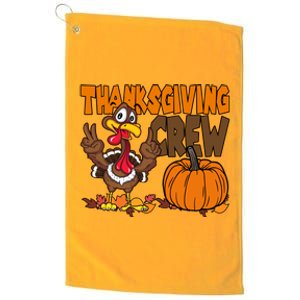 Thanksgiving Crew Funny Turkey Fall Platinum Collection Golf Towel