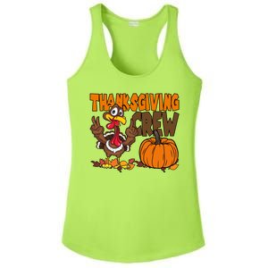 Thanksgiving Crew Funny Turkey Fall Ladies PosiCharge Competitor Racerback Tank