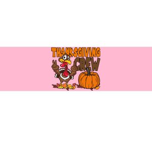 Thanksgiving Crew Funny Turkey Fall Bumper Sticker