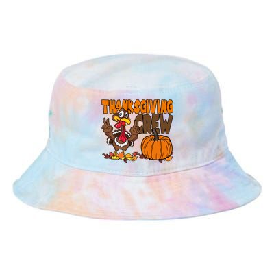 Thanksgiving Crew Funny Turkey Fall Tie Dye Newport Bucket Hat