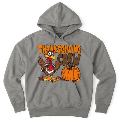Thanksgiving Crew Funny Turkey Fall Hoodie