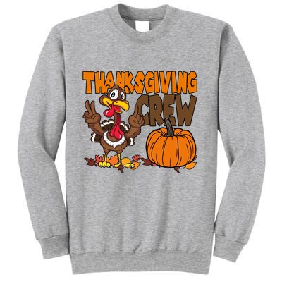 Thanksgiving Crew Funny Turkey Fall Sweatshirt