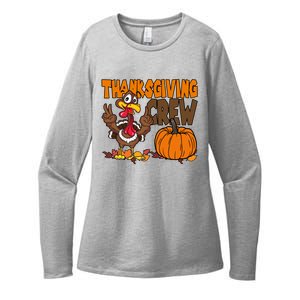 Thanksgiving Crew Funny Turkey Fall Womens CVC Long Sleeve Shirt