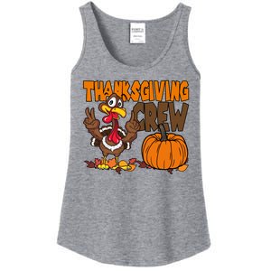 Thanksgiving Crew Funny Turkey Fall Ladies Essential Tank