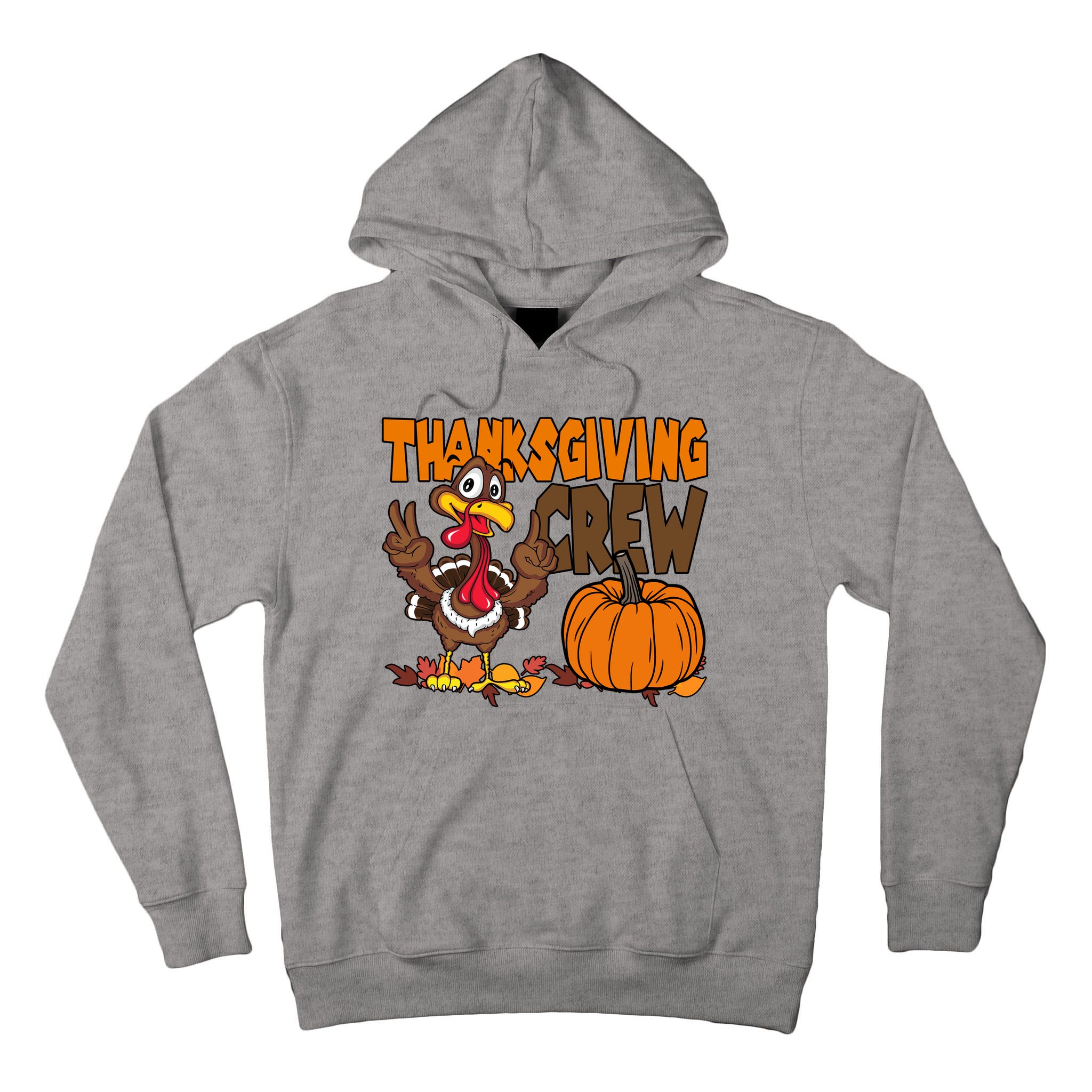 Thanksgiving Crew Funny Turkey Fall Tall Hoodie
