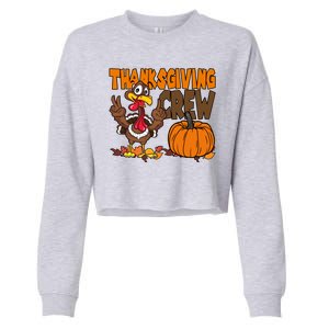 Thanksgiving Crew Funny Turkey Fall Cropped Pullover Crew