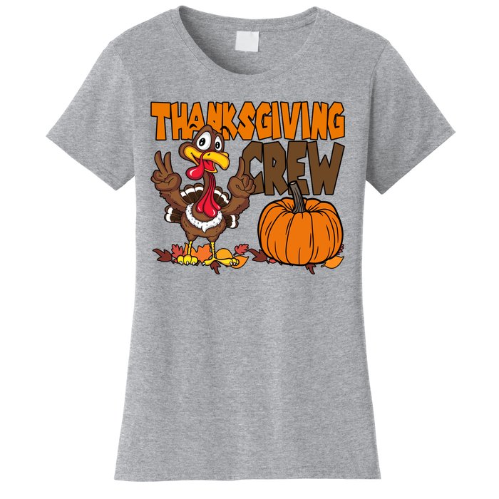 Thanksgiving Crew Funny Turkey Fall Women's T-Shirt