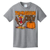 Thanksgiving Crew Funny Turkey Fall Kids T-Shirt