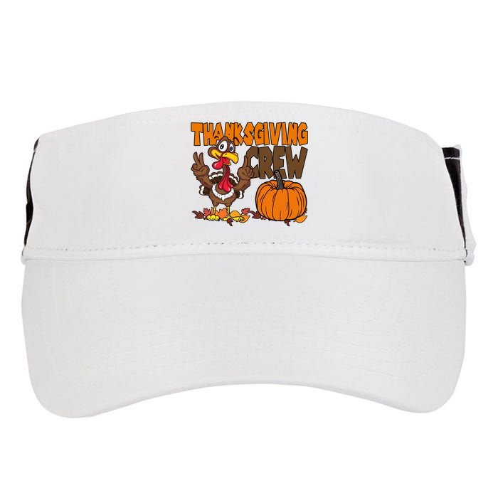 Thanksgiving Crew Funny Turkey Fall Adult Drive Performance Visor