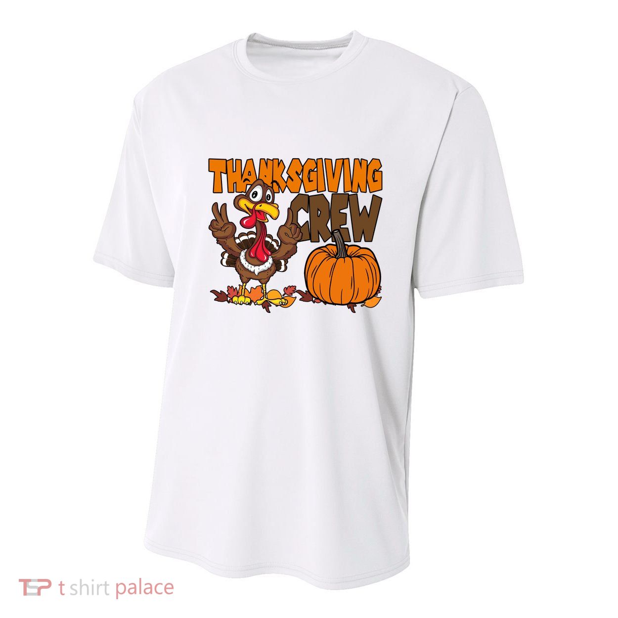 Thanksgiving Crew Funny Turkey Fall Youth Performance Sprint T-Shirt