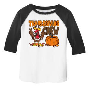 Thanksgiving Crew Funny Turkey Fall Toddler Fine Jersey T-Shirt