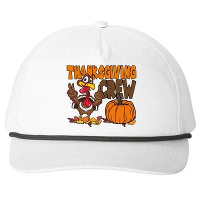 Thanksgiving Crew Funny Turkey Fall Snapback Five-Panel Rope Hat