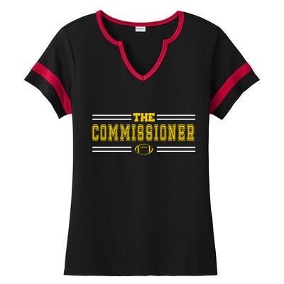 The Commissioner Football Logo Ladies Halftime Notch Neck Tee