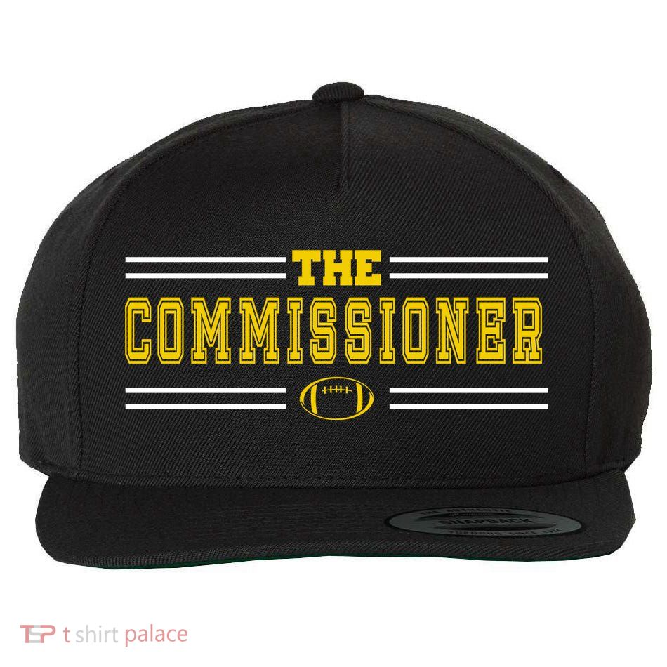 The Commissioner Football Logo Wool Snapback Cap