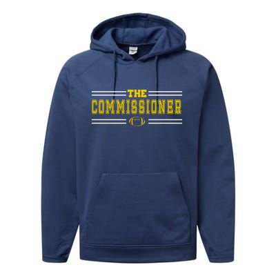 The Commissioner Football Logo Performance Fleece Hoodie