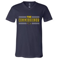 The Commissioner Football Logo V-Neck T-Shirt