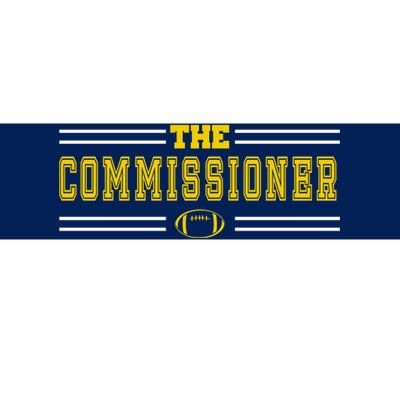 The Commissioner Football Logo Bumper Sticker