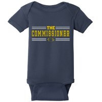 The Commissioner Football Logo Baby Bodysuit