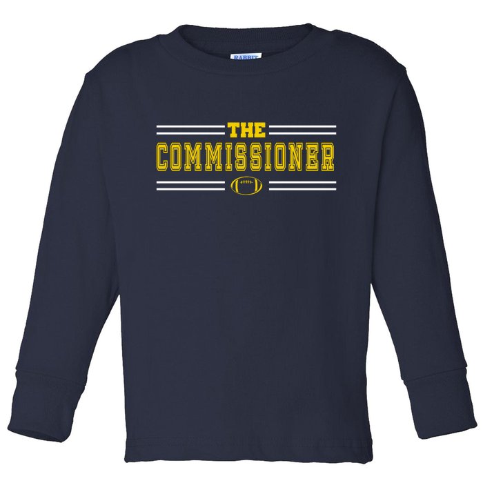 The Commissioner Football Logo Toddler Long Sleeve Shirt