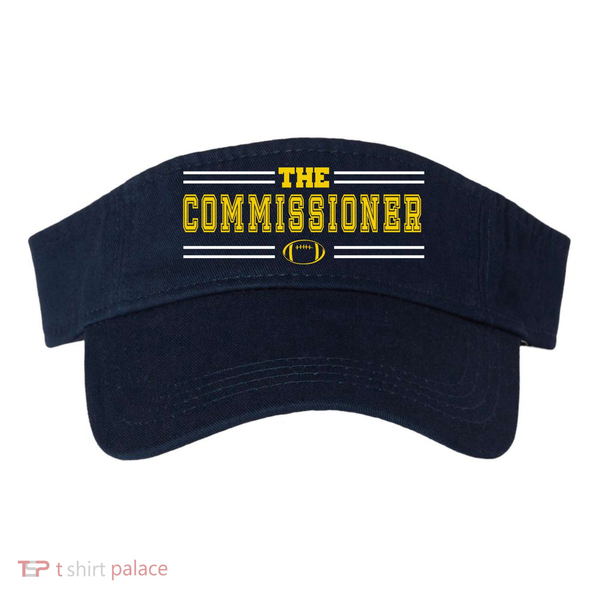 The Commissioner Football Logo Visor