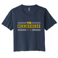 The Commissioner Football Logo Women's Crop Top Tee